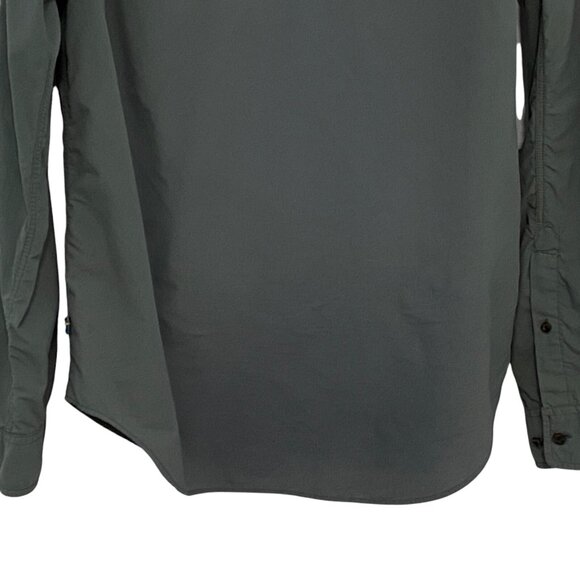 Fjall Raven Shirt Mens Size M Vented Roll Tab Sleeves Button Up Hiking Fishing - Picture 5 of 8